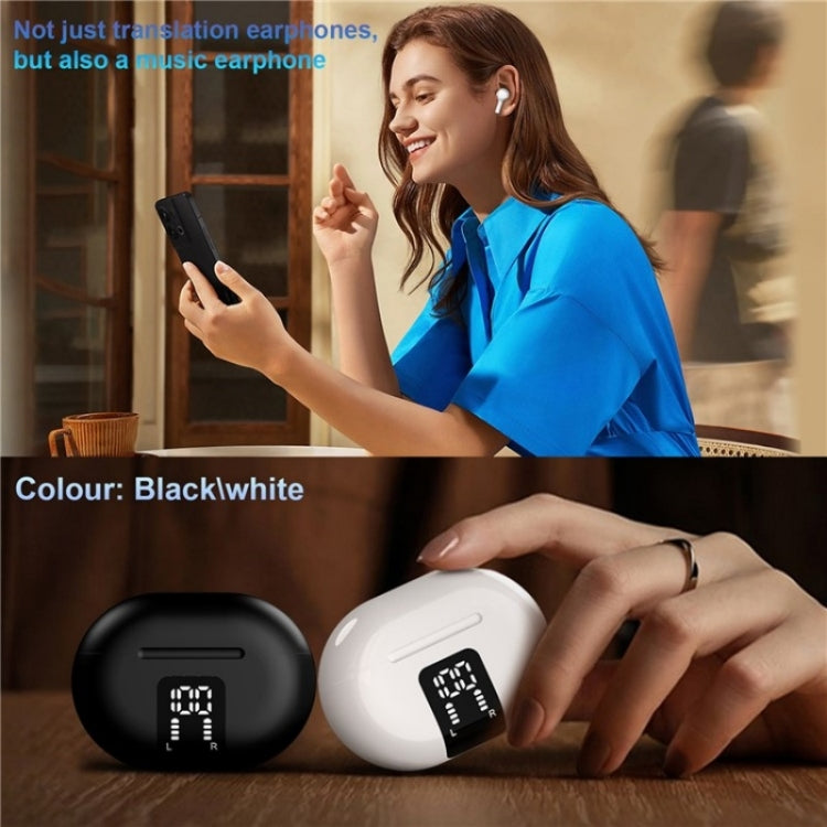 M10 Wireless Bluetooth Smart Voice Translator Headset Multiple Languages Translation Earphones(Black) -  by PMC Jewellery | Online Shopping South Africa | PMC Jewellery | Buy Now Pay Later Mobicred