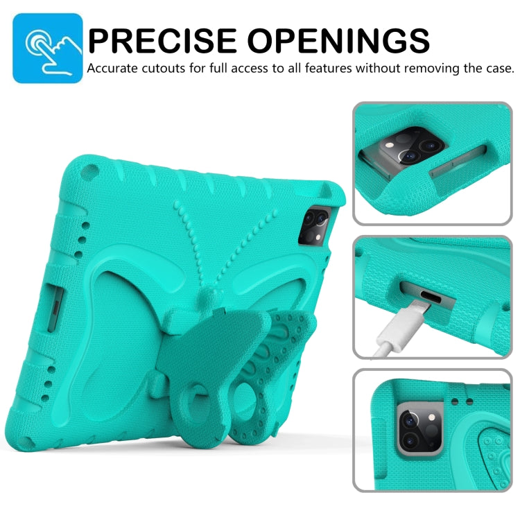 For iPad Pro 11 2024 Butterfly Bracket EVA Shockproof Tablet Case(Mint Green) - iPad Pro 11 2024 Cases by PMC TechLife | Online Shopping South Africa | PMC TechLife | Buy Now Pay Later Mobicred