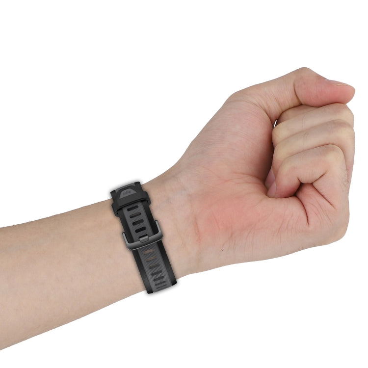 For Amazfit Pop Pro 20mm Two-Color Textured Silicone Watch Band(Purple) - free shipping - PMC TechLife - Order now!