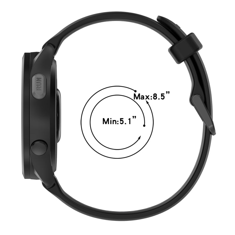 For Garmin Forerunner 255S 18mm Two Color Textured Silicone Watch Band(Grey+Black) - free shipping - PMC TechLife - Order now!