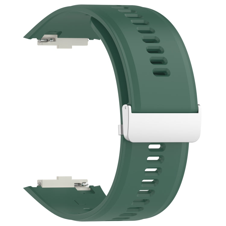 For Xiaomi Watch H1 Blood Pressure Watch Silicone Watch Band(Dark Green) - Watch Bands by PMC Jewellery | Online Shopping South Africa | PMC Jewellery