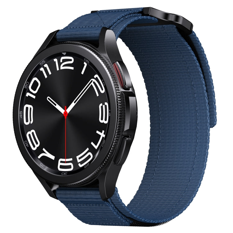 22mm Two Color Nylon Canvas Hook And Loop Fastener Watch Band(Blue+Red) - free shipping - PMC TechLife - Order now!
