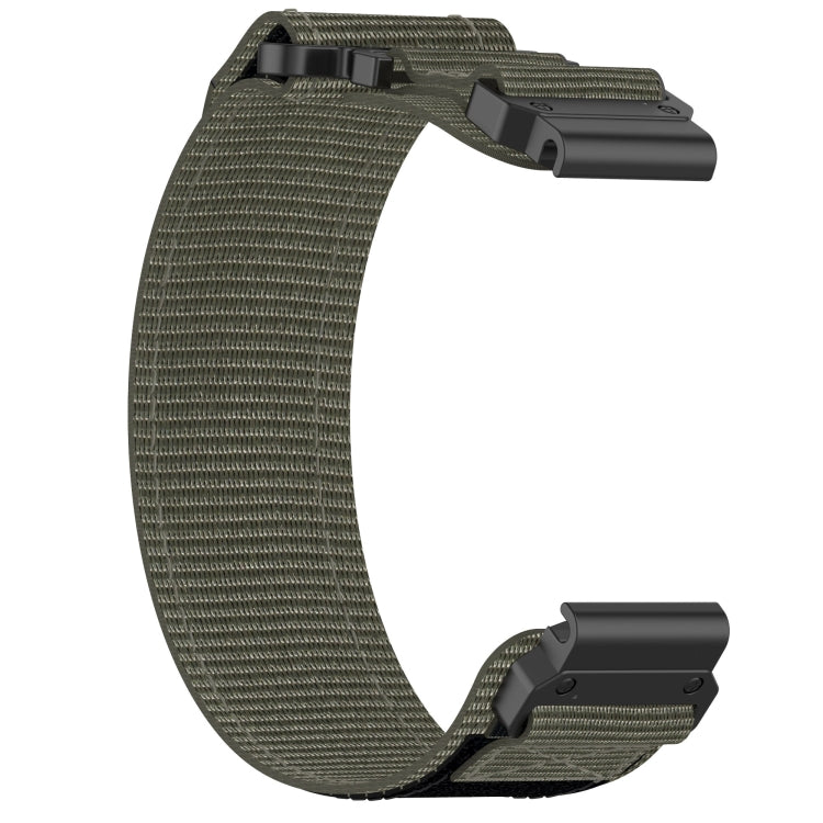 For Garmin Quatix 7 Pro 22mm Nylon Hook And Loop Fastener Watch Band(Grey) - Watch Bands by PMC TechLife | Online Shopping South Africa | PMC TechLife
