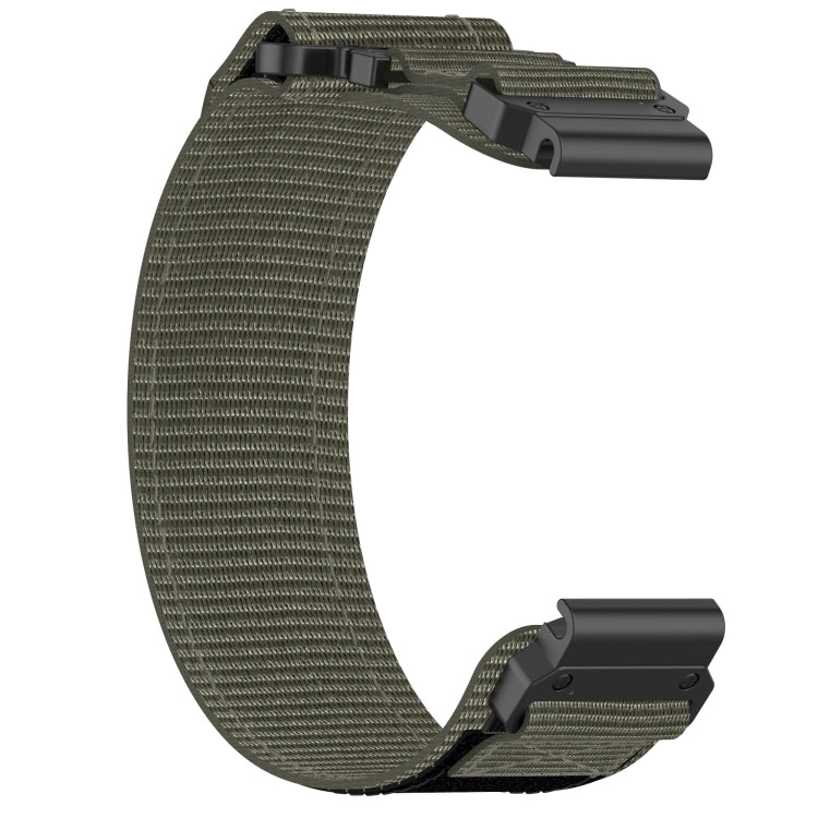 For Garmin Quatix 5 22mm Nylon Hook And Loop Fastener Watch Band(Grey) - Watch Bands by PMC Jewellery | Online Shopping South Africa | PMC Jewellery