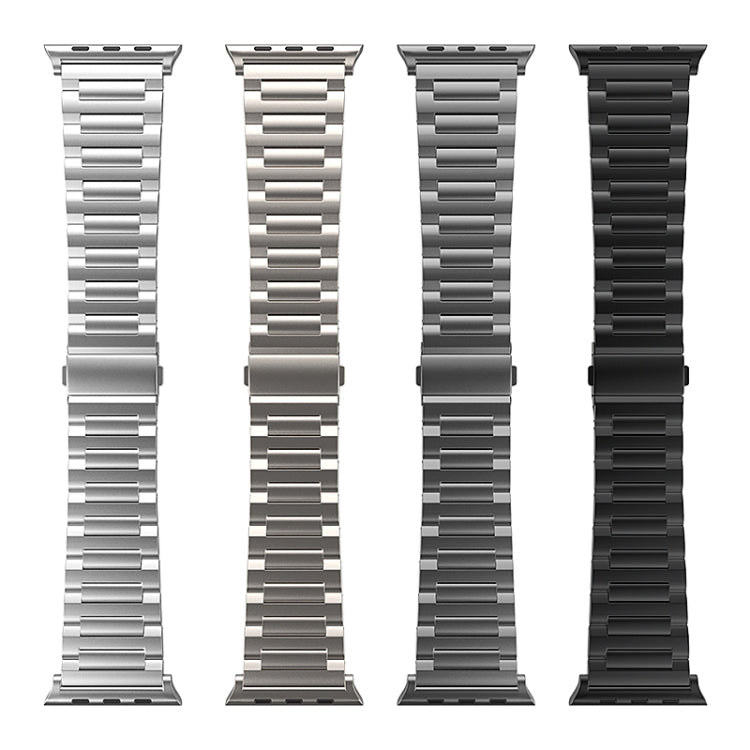 For Apple Watch Series 8 45mm I-Shaped Titanium Watch Band(Sliver) - Watch Bands by PMC TechLife | Online Shopping South Africa | PMC TechLife