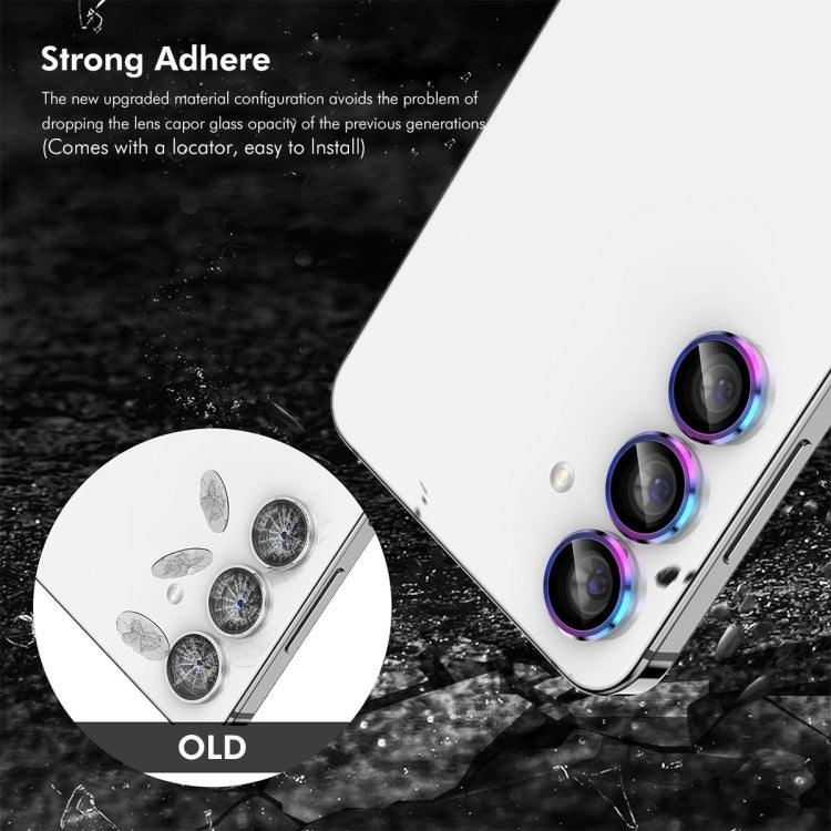 For Samsung Galaxy S24 FE 5G ENKAY Hat-Prince 9H Rear Camera Lens Aluminium Alloy Tempered Glass Film(Silver) - Galaxy Tempered Glass by ENKAY | Online Shopping South Africa | PMC Jewellery | Buy Now Pay Later Mobicred