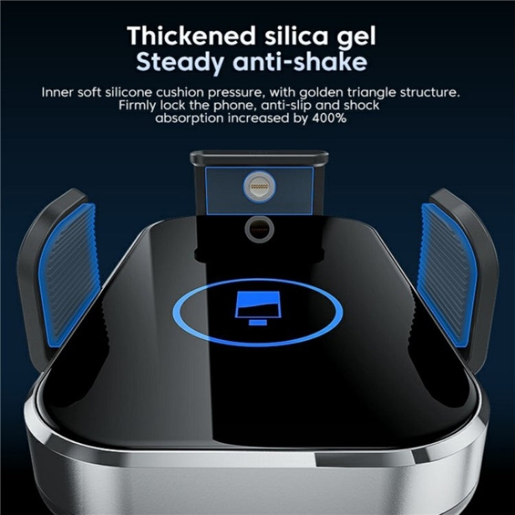 X10s Car Air Vent Hook 66W High Power Intelligent Induction Wireless Charger(Tarnish) - Wireless Charger Holders by PMC TechLife | Online Shopping South Africa | PMC TechLife | Buy Now Pay Later Mobicred
