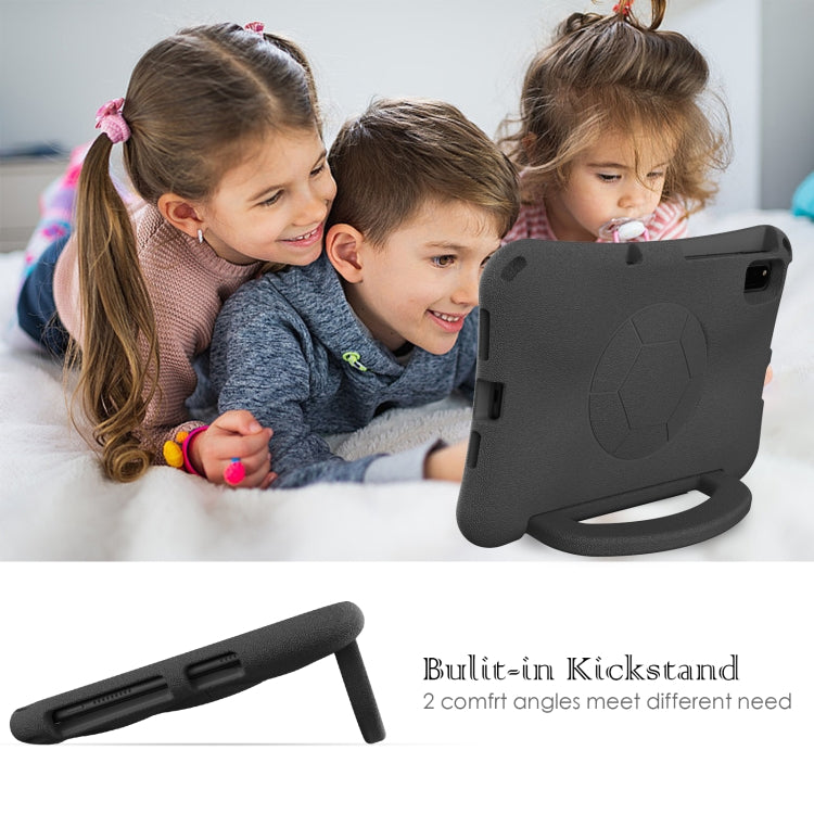 For Lenovo Tab M10 Plus TB-X606F 10.3 Handle Football Shaped EVA Shockproof Tablet Case(Black) - Lenovo by PMC TechLife | Online Shopping South Africa | PMC TechLife | Buy Now Pay Later Mobicred
