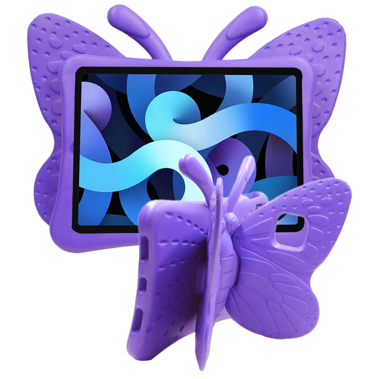 For iPad Air 11 2024 Butterfly Bracket Kids EVA Shockproof Tablet Case(Purple) - iPad Air 11 2024 Cases by PMC Jewellery | Online Shopping South Africa | PMC Jewellery | Buy Now Pay Later Mobicred