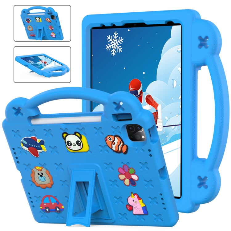 For iPad Air 11 2024 Handle Kickstand Children EVA Shockproof Tablet Case(Sky Blue) - iPad Air 11 2024 Cases by PMC TechLife | Online Shopping South Africa | PMC TechLife | Buy Now Pay Later Mobicred