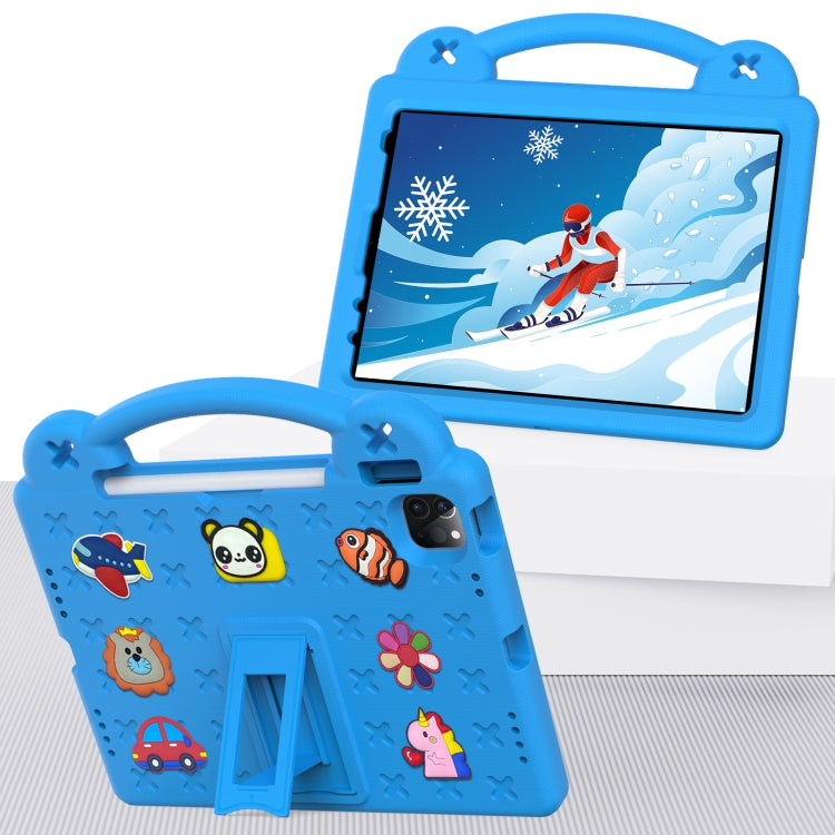 For iPad Air 11 2024 Handle Kickstand Children EVA Shockproof Tablet Case(Sky Blue) - iPad Air 11 2024 Cases by PMC TechLife | Online Shopping South Africa | PMC TechLife | Buy Now Pay Later Mobicred