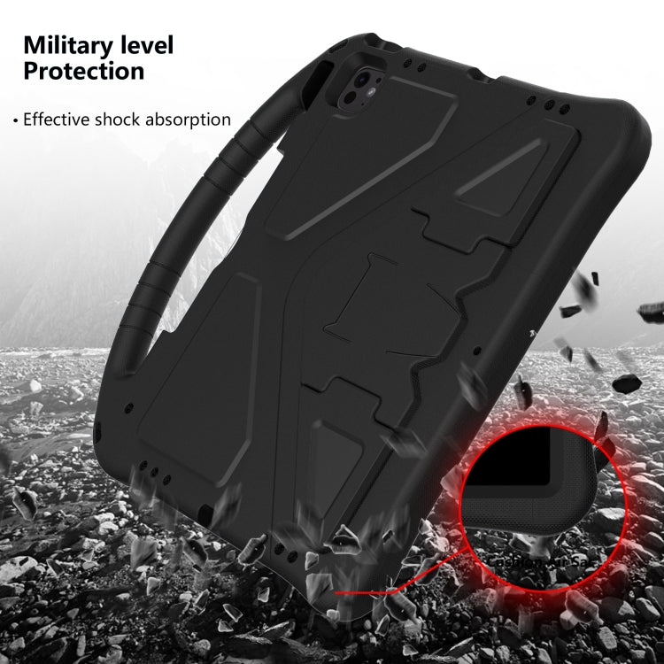 For iPad Air 13 2024 EVA Shockproof Tablet Case with Holder(Black) - iPad Air 13 2024 Cases by PMC TechLife | Online Shopping South Africa | PMC TechLife | Buy Now Pay Later Mobicred