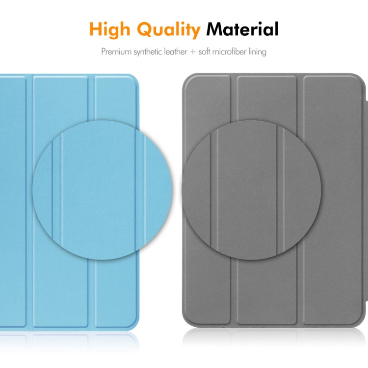 For iPad Pro 11 2024 ENKAY Tri-fold Custer Texture Platic Leather Smart Tablet Case(Dark Green) - free shipping - PMC TechLife - Order now!