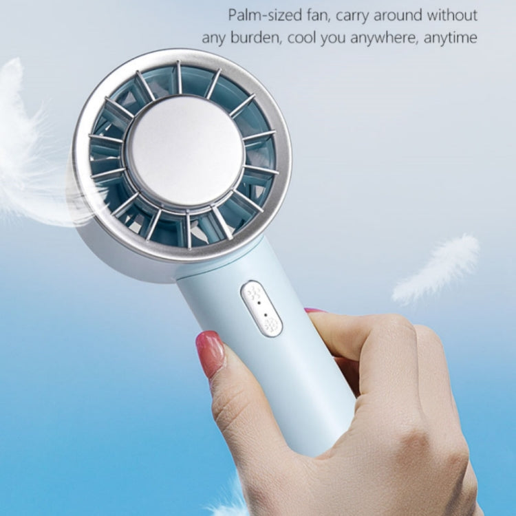 WX-633 Summer Handheld Fan 3 Speeds Semiconductor Cold Compress Desk Fan(Baby Blue) - Electric Fans by PMC Jewellery | Online Shopping South Africa | PMC Jewellery | Buy Now Pay Later Mobicred