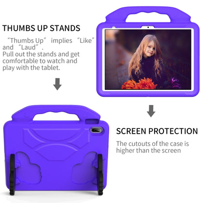 For iPad Air 11 2024 Children EVA Shockproof Tablet Case with Thumb Bracket(Purple) - iPad Air 11 2024 Cases by PMC Jewellery | Online Shopping South Africa | PMC Jewellery | Buy Now Pay Later Mobicred