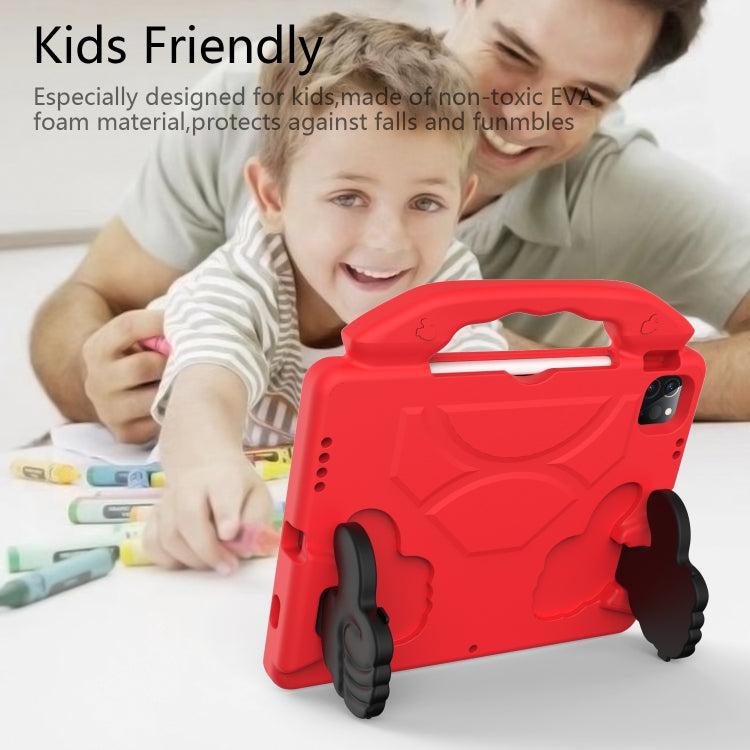For iPad Pro 11 2024 Children EVA Shockproof Tablet Case with Thumb Bracket(Red) - iPad Pro 11 2024 Cases by PMC TechLife | Online Shopping South Africa | PMC TechLife | Buy Now Pay Later Mobicred