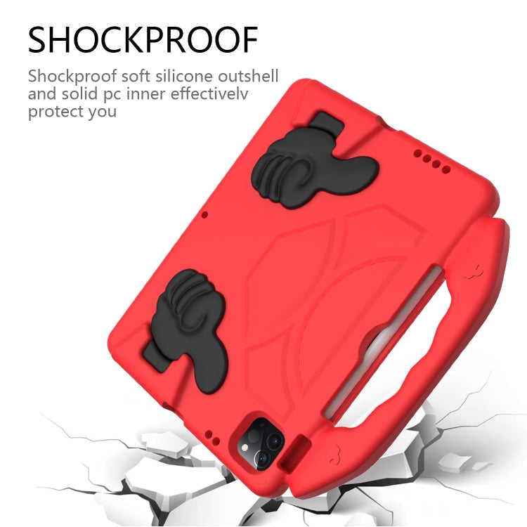 For iPad Pro 11 2024 Children EVA Shockproof Tablet Case with Thumb Bracket(Red) - iPad Pro 11 2024 Cases by PMC TechLife | Online Shopping South Africa | PMC TechLife | Buy Now Pay Later Mobicred