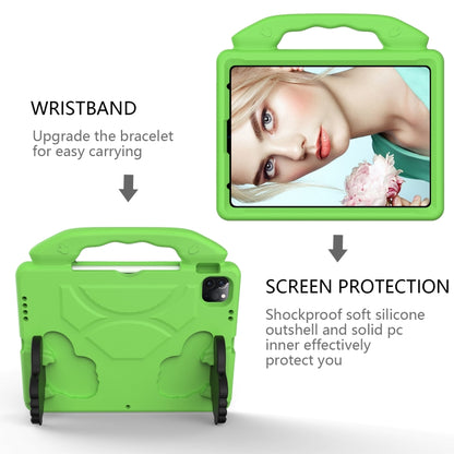 For iPad Pro 11 2024 Children EVA Shockproof Tablet Case with Thumb Bracket(Green) - iPad Pro 11 2024 Cases by PMC Jewellery | Online Shopping South Africa | PMC Jewellery | Buy Now Pay Later Mobicred