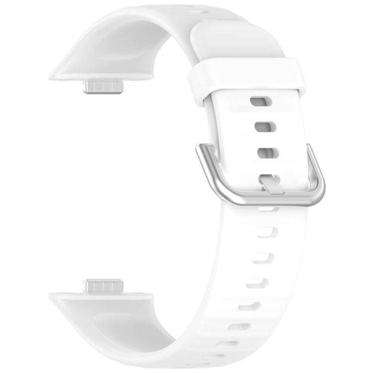 For Huawei Watch Fit3 Silicone Soft Watch Band + Clear Watch Protective Case Set(White) - Watch Bands by PMC Jewellery | Online Shopping South Africa | PMC Jewellery | Buy Now Pay Later Mobicred