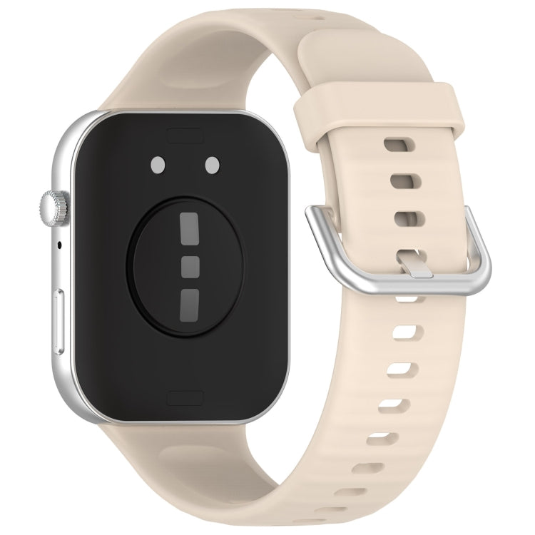 For Huawei Watch Fit3 Silicone Soft Watch Band + Clear Watch Protective Case Set(Ivory White) - free shipping - PMc TechLife - Order now!