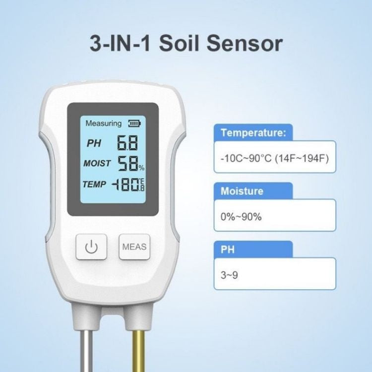 3 in 1 Digital Display Soil Detector, Soil Moisture, Temperature, PH - PH & Moisture Meter by PMC Jewellery | Online Shopping South Africa | PMC Jewellery | Buy Now Pay Later Mobicred