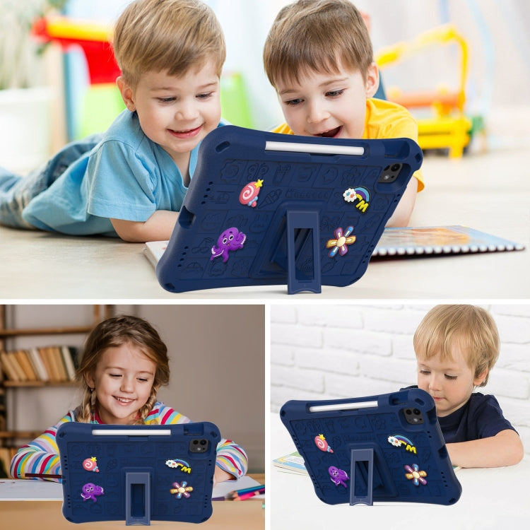 For iPad Air 11 2024 Hi Baby EVA Full Body Tablet Case with Strap(Navy Blue) - iPad Air 11 2024 Cases by PMC Jewellery | Online Shopping South Africa | PMC Jewellery | Buy Now Pay Later Mobicred