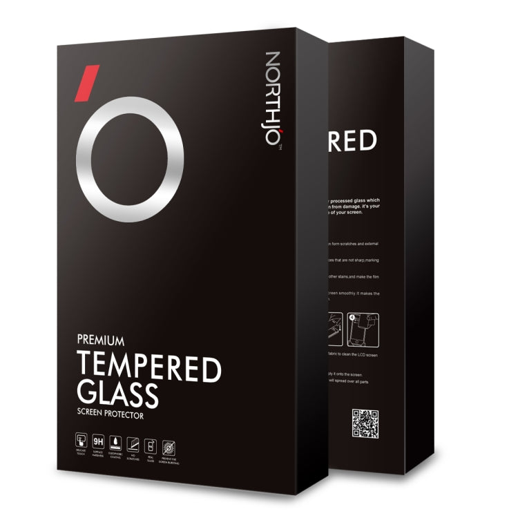 For iPhone 16 NORTHJO 2pcs A++ Tempered Glass Film with Installation Frame - iPhone 16 Tempered Glass by NORTHJO | Online Shopping South Africa | PMC TechLife | Buy Now Pay Later Mobicred