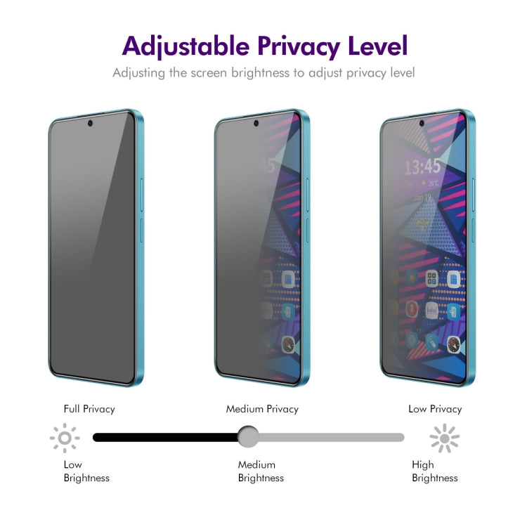 For vivo iQOO Z9 Global ENKAY Hat-Prince 28 Degree Anti-peeping Privacy Silk Print Tempered Glass Film - vivo Tempered Glass by ENKAY | Online Shopping South Africa | PMC Jewellery | Buy Now Pay Later Mobicred