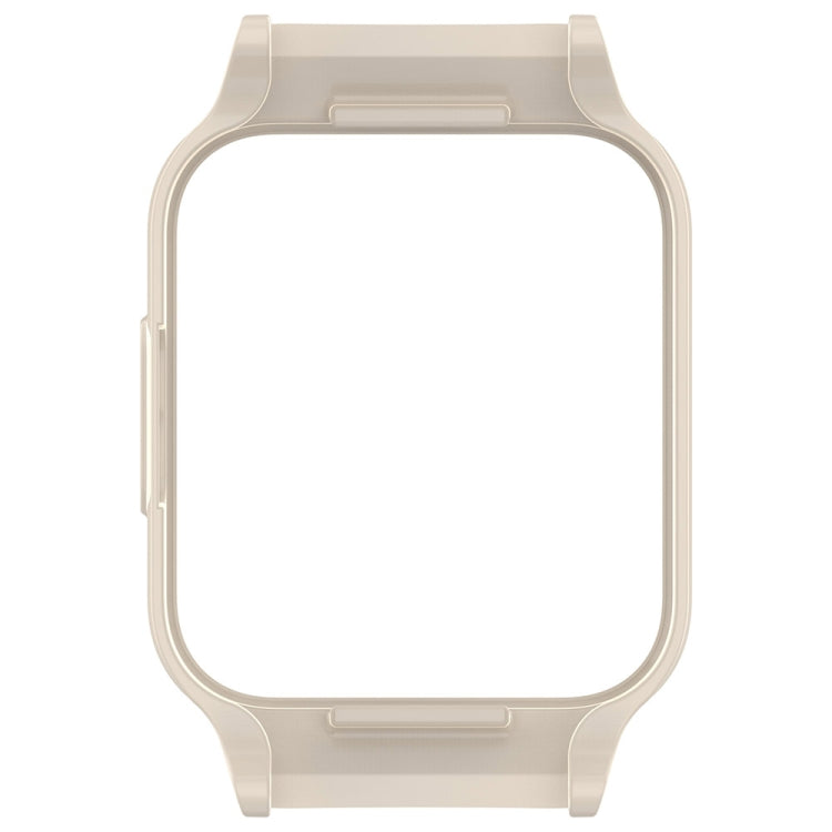 For Redmi Watch 3 Half Pack PC Watch Protective Case(Creamy White) - Watch Cases by PMC TechLife | Online Shopping South Africa | PMC TechLife | Buy Now Pay Later Mobicred