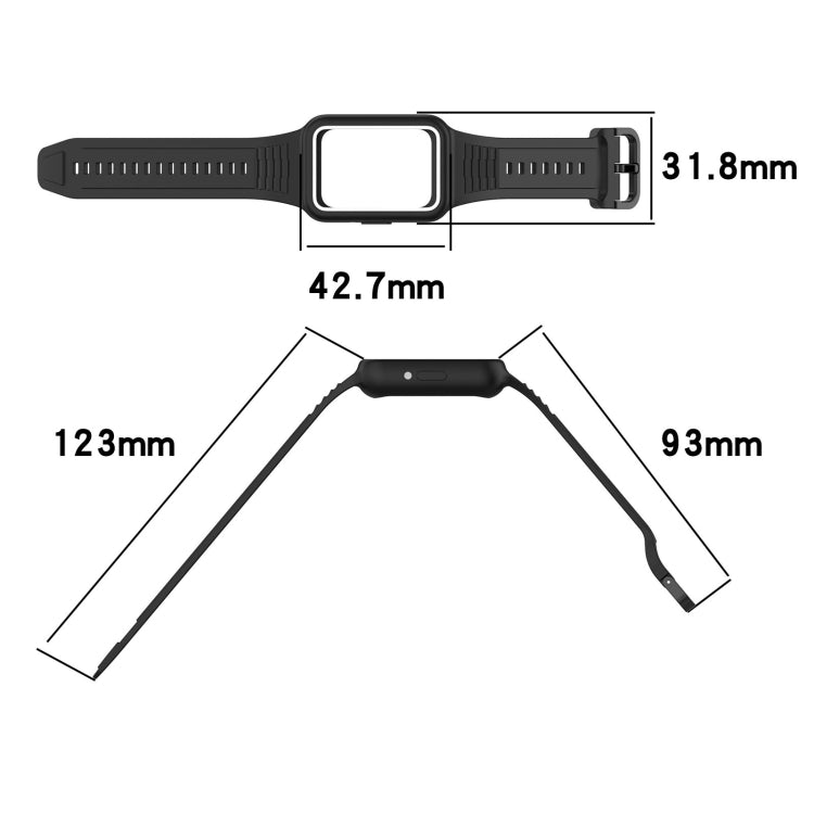 For  Huawei Band 9 Two Color Frame Integrated Silicone Watch Band(Dream White) - free shipping - PMc TechLife - Order now!