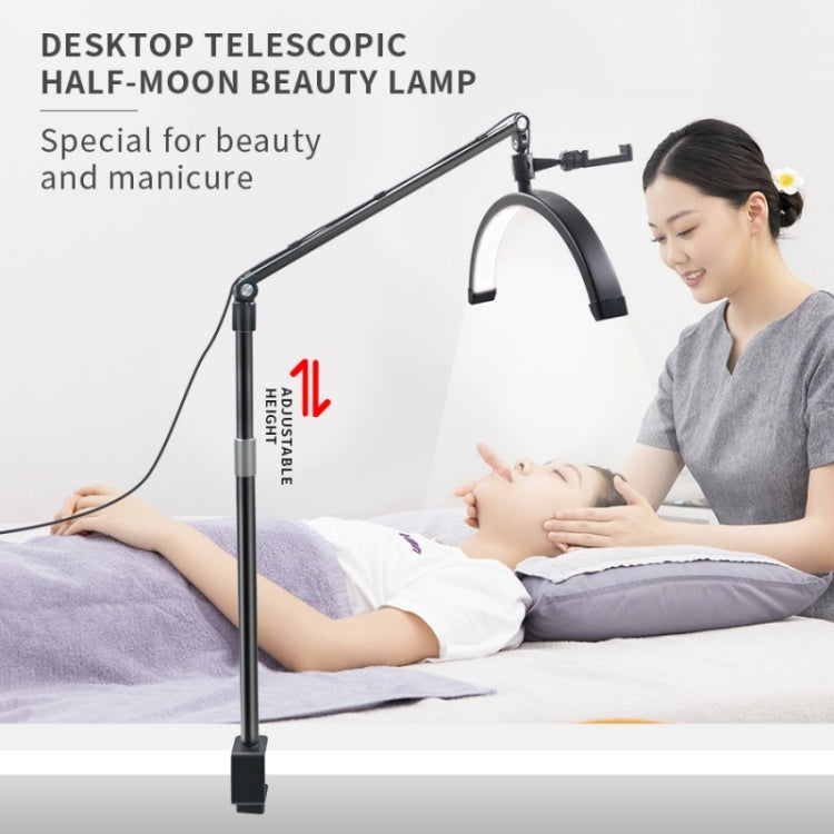 D-M30X 23 inch Half Moon Shape Beauty Manicure Lamp Curved Fill Light, Plug:US Plug - Selfie Light by PMC Jewellery | Online Shopping South Africa | PMC Jewellery | Buy Now Pay Later Mobicred