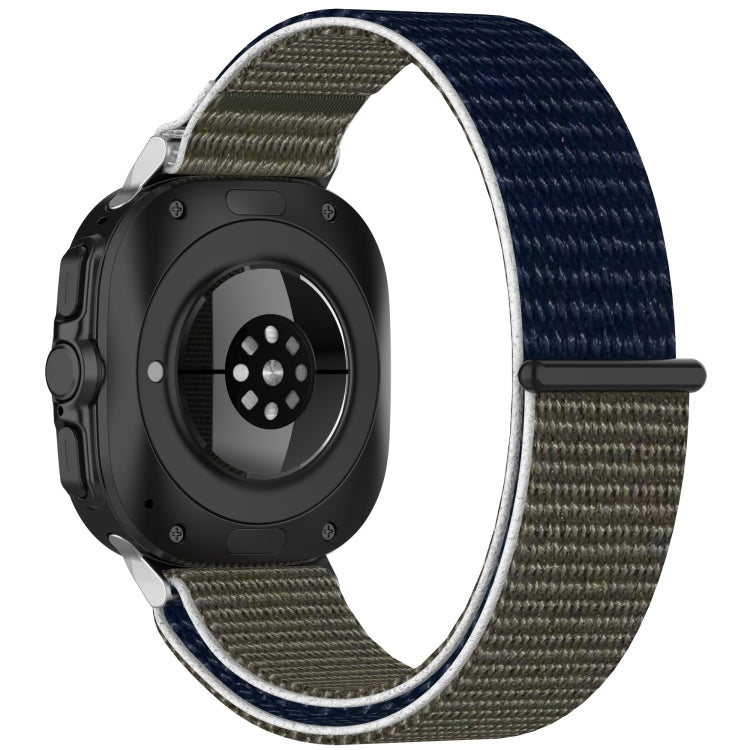 For Samsung Galaxy Watch Ultra 47mm Loop Nylon Hook and Loop Fastener Watch Band(Gray Blue) - Watch Bands by PMC Jewellery | Online Shopping South Africa | PMC Jewellery | Buy Now Pay Later Mobicred