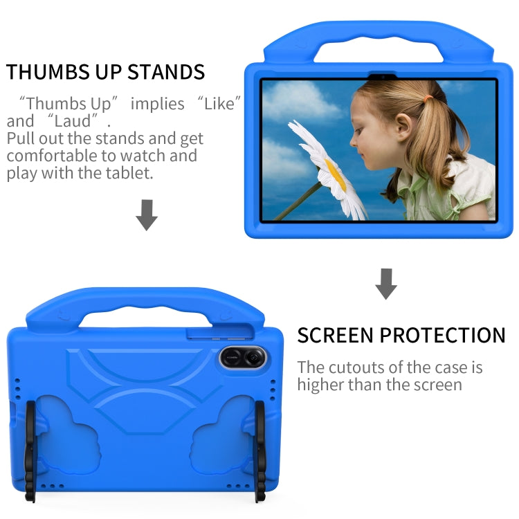 For Honor Pad X8 Pro 11.2 2023 Children EVA Shockproof Tablet Case with Thumb Bracket(Blue) - Honor by PMC TechLife | Online Shopping South Africa | PMC TechLife | Buy Now Pay Later Mobicred