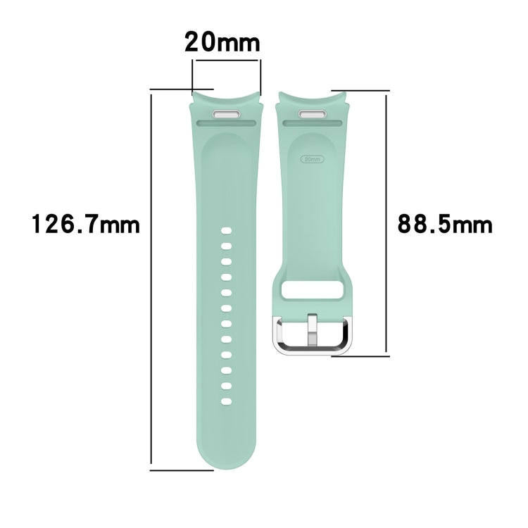 For Samsung Galaxy Watch 5 Pro  45mm Solid Color Silver Buckle Quick Release Silicone Watch Band(Midnight Blue) - free shipping - PMC TechLife - Order now!