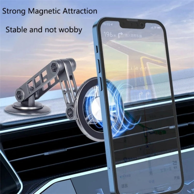 G198 Adjustable Robotic Arm Cellphone Stand Car Dashboard Windshield Magnetic Phone Holder(Silver) - Car Holders by PMC Jewellery | Online Shopping South Africa | PMC Jewellery | Buy Now Pay Later Mobicred