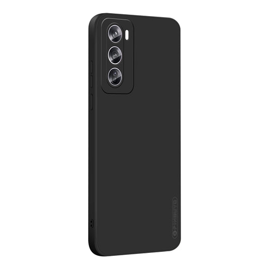 For OPPO Reno12 Global PINWUYO Sense Series Liquid Silicone TPU Phone Case(Black) - Reno12 Cases by PINWUYO | Online Shopping South Africa | PMC Jewellery | Buy Now Pay Later Mobicred