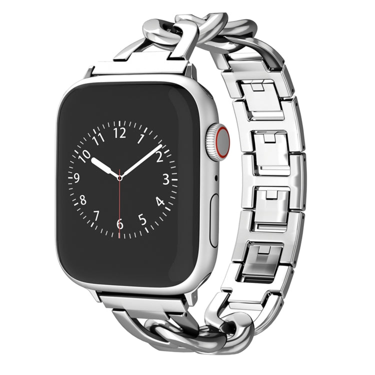 For Apple Watch Series 9 45mm Quick-Release Metal Chain Watch Band(Silver) - free shipping - PMC TechLife - Order now!