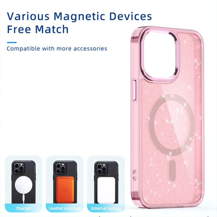 For iPhone 16 Glitter MagSafe Shockproof Phone Case(Black) - free shipping - PMC TechLife - Order now!