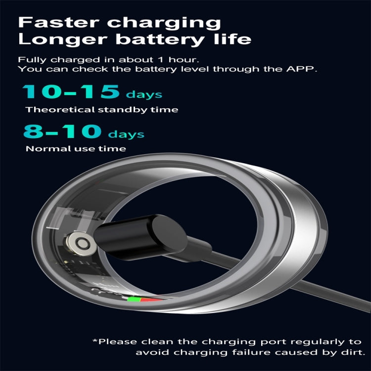 R18 SIZE 8 Smart Ring, Support Heart Rate / Blood Oxygen / Sleep / Multiple Sports Modes(Gold) - Smart Rings / Smart Telephones by PMC TechLife | Online Shopping South Africa | PMC TechLife | Buy Now Pay Later Mobicred