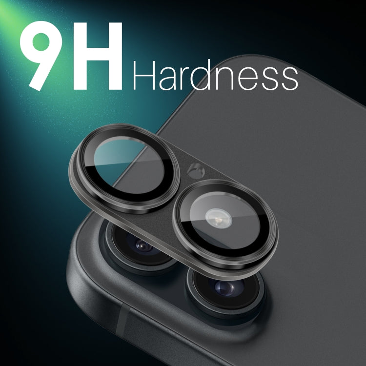 For iPhone 16 / 16 Plus NORTHJO Matte Camera Lens Protector Tempered Glass Rear Lens Film(Black) - iPhone 16 Tempered Glass by NORTHJO | Online Shopping South Africa | PMC TechLife | Buy Now Pay Later Mobicred