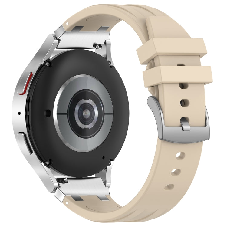 For Amazfit GTS4 Mini 20mm Quick Release Silver Buckle Royal Silicone Watch Band(Starlight) - free shipping - PMC TechLife - Order now!