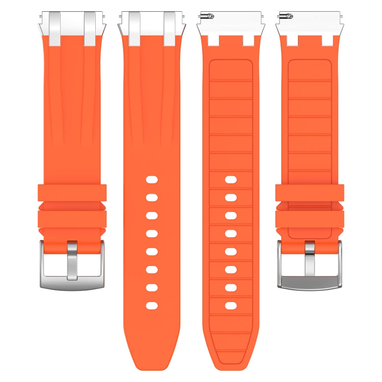 For Amazfit Bip3 20mm Quick Release Silver Buckle Royal Silicone Watch Band(Orange) - free shipping - PMC TechLife - Order now!