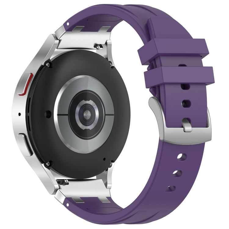 For Amazfit GTS 2 20mm Quick Release Silver Buckle Royal Silicone Watch Band(Purple) - free shipping - PMC TechLife - Order now!