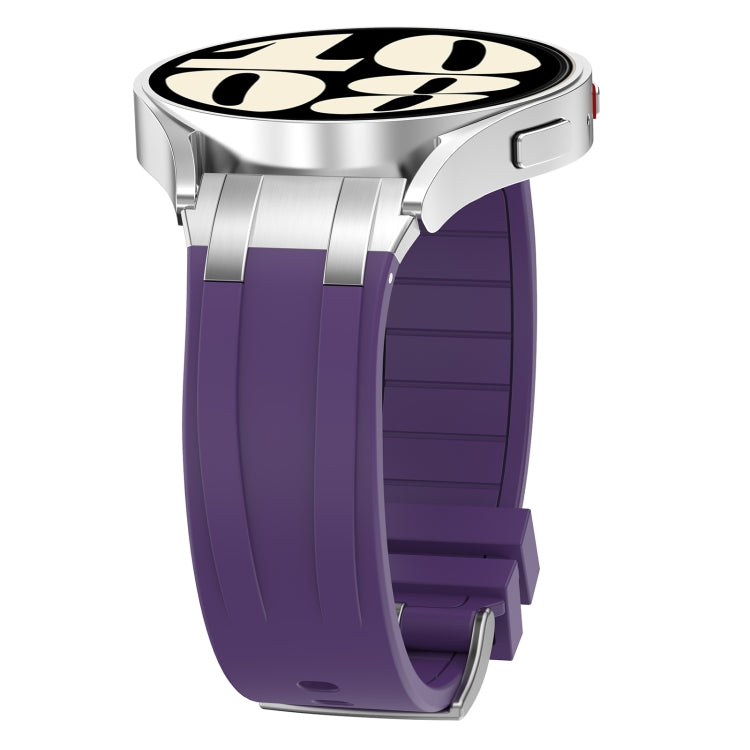 For Amazfit GTS 2 20mm Quick Release Silver Buckle Royal Silicone Watch Band(Purple) - free shipping - PMC TechLife - Order now!