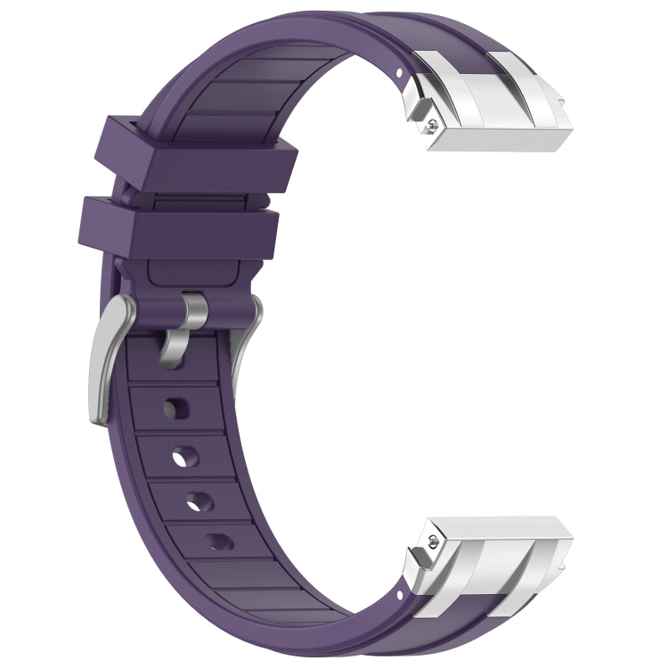 For Amazfit GTS 2 20mm Quick Release Silver Buckle Royal Silicone Watch Band(Purple) - free shipping - PMC TechLife - Order now!