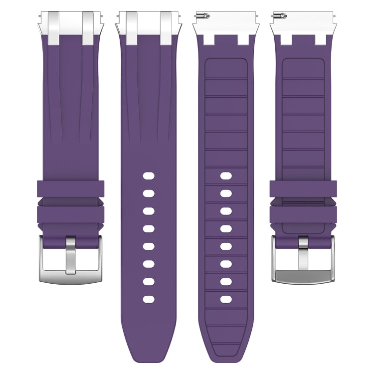 For Amazfit GTS 2 20mm Quick Release Silver Buckle Royal Silicone Watch Band(Purple) - free shipping - PMC TechLife - Order now!