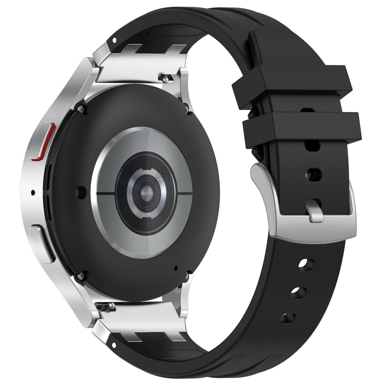 For Amazfit Bip S 20mm Quick Release Silver Buckle Royal Silicone Watch Band(Black) - free shipping - PMC TechLife - Order now!