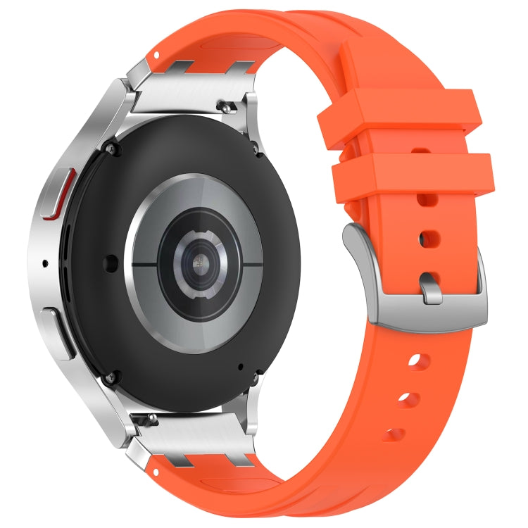 For Amazfit Bip Lite 20mm Quick Release Silver Buckle Royal Silicone Watch Band(Orange) - free shipping - PMC TechLife - Order now!