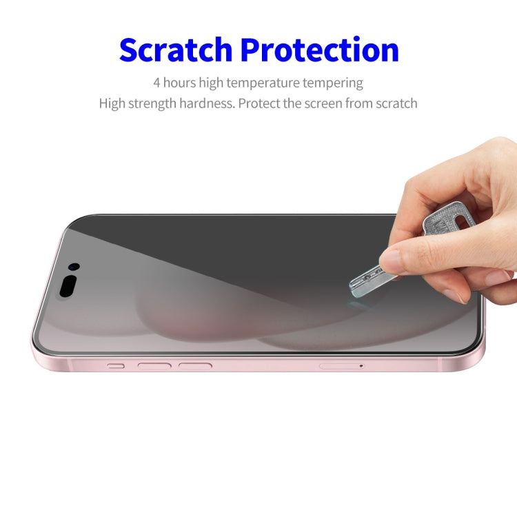 For iPhone 16 ENKAY Hat-Prince 28 Degree Anti-peeping Privacy Tempered Glass Film - iPhone 16 Tempered Glass by ENKAY | Online Shopping South Africa | PMC Jewellery | Buy Now Pay Later Mobicred