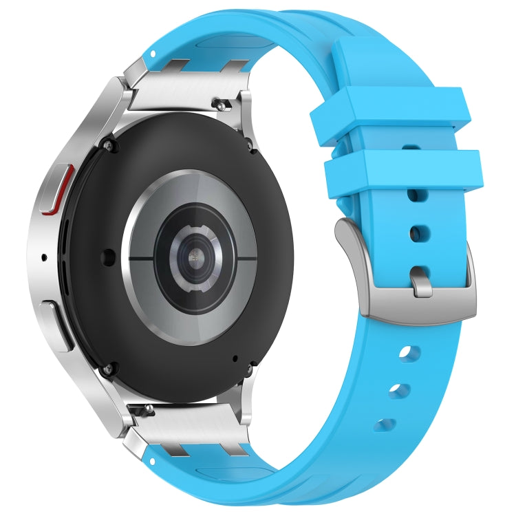 For Honor Magic Watch 22mm Quick Release Silver Buckle Royal Silicone Watch Band(Sky Blue) - free shipping - PMC TechLife - Order now!
